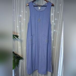 90's Vintage St Joanne Midi Dress Size Medium